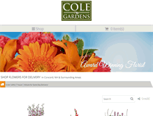 Tablet Screenshot of floristatcolegardens.com